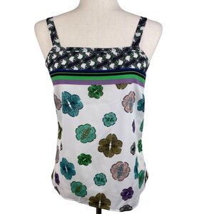 Vintage 90s Y2K The Limited Butterfly Floral Print Tank Camisole Size XS Fairy